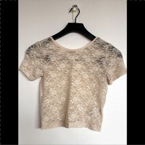 Forever 21 Sheer Crop Top